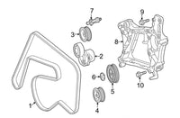 Multi Rib Belt 6PK2155 A0019933496 0119971992 0119975292 0129975292 Compatible With MERCEDES-BENZ C-CLASS (W204) CLS (C218) E-CLASS (W212) (CONTINENTAL)