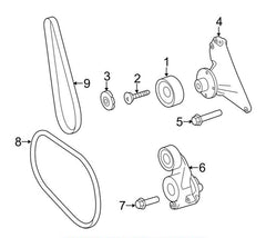 Multi Rib Belt 7PK2045 A003993009 Compatible With MERCEDES-BENZ E-CLASS (W212) GL-CLASS (X166) GLS-CLASS (X166) (CONTINENTAL)