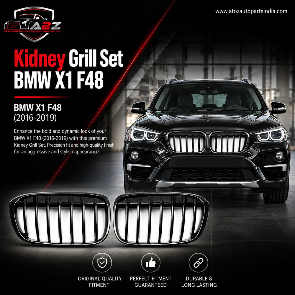 Kidney Grill Set 51117383364-R.H&,51117383363=L.H Compatible With BMW X1 F48 Tag 34
