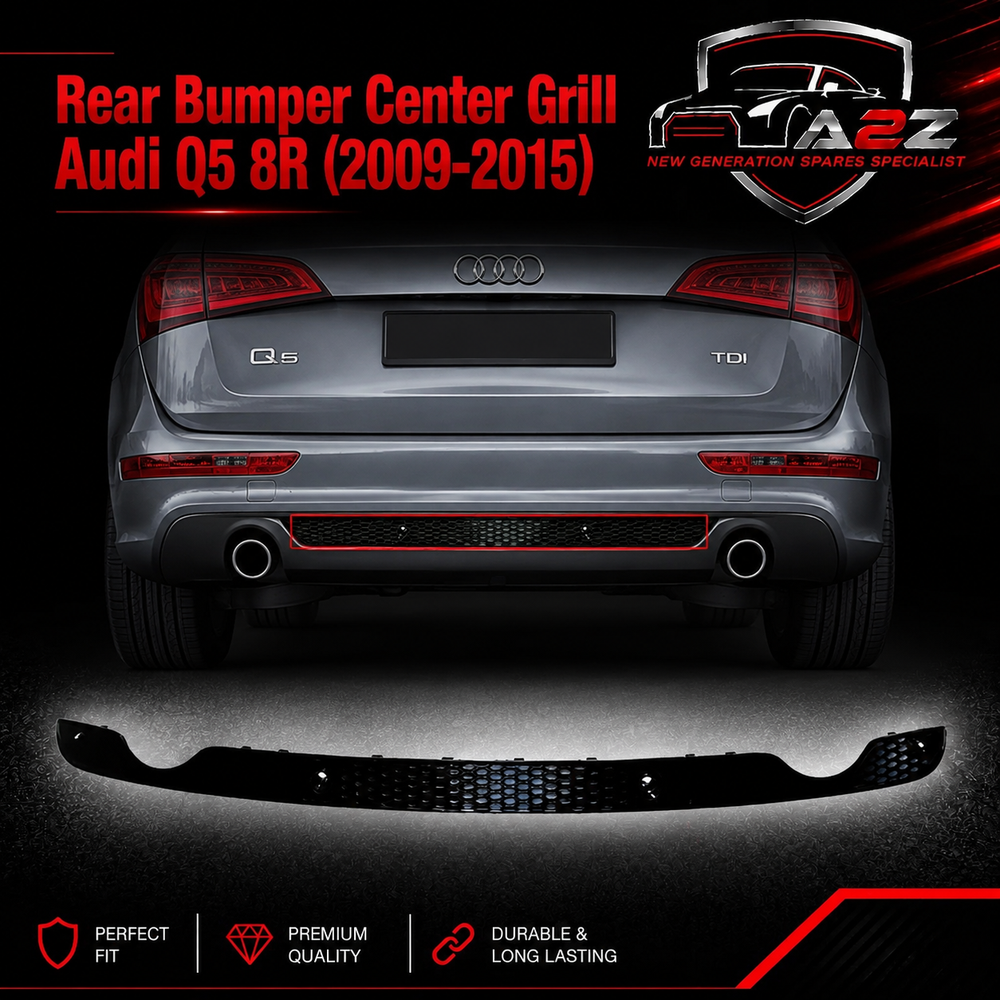 Rear Bumper Center Grill 8R0807823E Compatible With Audi Q5 8R (2009-2015) Tag No.182