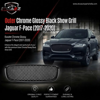 Outer Chrome Glossy Black Show Grill CUS62091 Compatible With Jaguar F-pace (2017-2020) Tag No.93