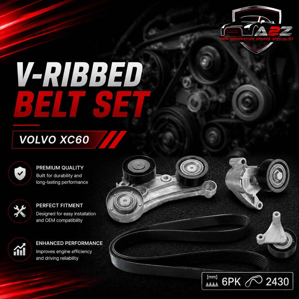 V-ribbed Belt Set 32213657 & 31430219 & 31460675 & 31480360 & 31480093 Comapatible With VOLVO XC60