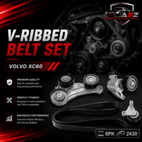 V-ribbed Belt Set 32213657 & 31430219 & 31460675 & 31480360 & 31480093 Comapatible With VOLVO XC60