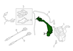 Belt Tensioner With Pulley 06E903133Q Compatible With AUDI A4 B8 (8K2) | A4 / S4 & A5 Sportback (8TA) | A5 / S5 & A6 C6 (4F2) | A6 / S6