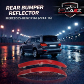 Rear Bumper Reflector Compatible With MERCEDES-BENZ GL-CLASS X166 Rear Bumper Reflector Left 1668200473 & Right 1668200474 Tag-RB-101