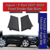 Front Fender Side Skirts Left T4A13121 & Right T4A13120 Compatible With Jaguar F-pace (2017-2023)