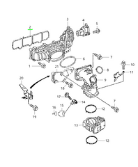 Gasket Intake Manifold Packing 719.790 68089608AA for Mercedes A-CLASS (W176) B-CLASS Sports Tourer (W246, W242) C-CLASS (W204) C-CLASS (W205) CLA/CLS (C117, C218) E-CLASS (W212) GLA/GLE/GLC (X156, W166, X253) M-CLASS (W166) V-CLASS (W447) | VALENTE