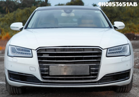 Glossy Black Original Show Grill (Silver + Black Show Grill) 4H0853651AB Compatible With Audi A8 (2015-2018) Quattro Tag No.113