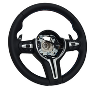 Leather Black Steering Wheel Compatible With BMW E90