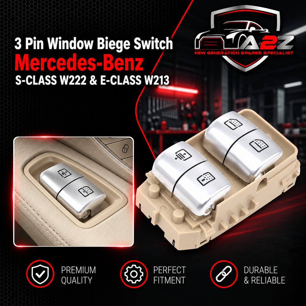 3 Pin Window Biege Switch Compatible with 213/222 2229051505 Mercedes-Benz S-CLASS W222 & E-CLASS W213 Tag-SW-15