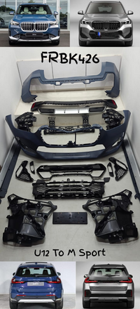Complete Conversion Bumper Body Kit Compatible With BMW X1 U12 Upgrade To BMW M Sport Style Tag No.FRBK426 (Shipping Cost Not Included)