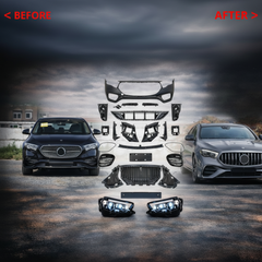 A To Z Compatible With Mercedes Benz E Class W214 2024+ Upgrade Facelift Convert To Amg 53 Style Bumper Body Kit Front CC-6605 (Shipping Cost Not Included In Price)