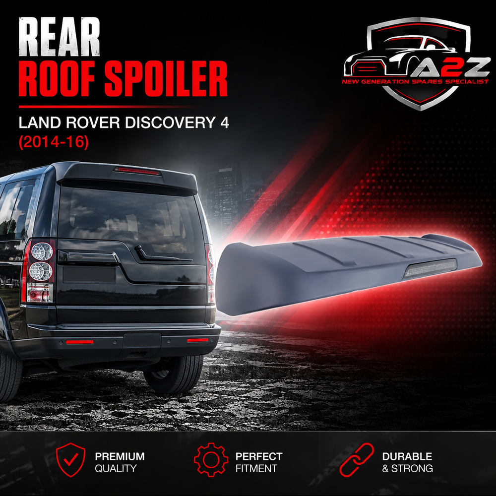 Rear Roof Spoiler With Lamp Compatible With Land Rover Discovery 4 (2010-16)