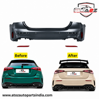 Rear Bumper Kit Compatible With Mercedes Benz A Class W177 (2018-2024) Upgrade To Mercedes AMG 45S (Shipping Cost Not Included In Price)