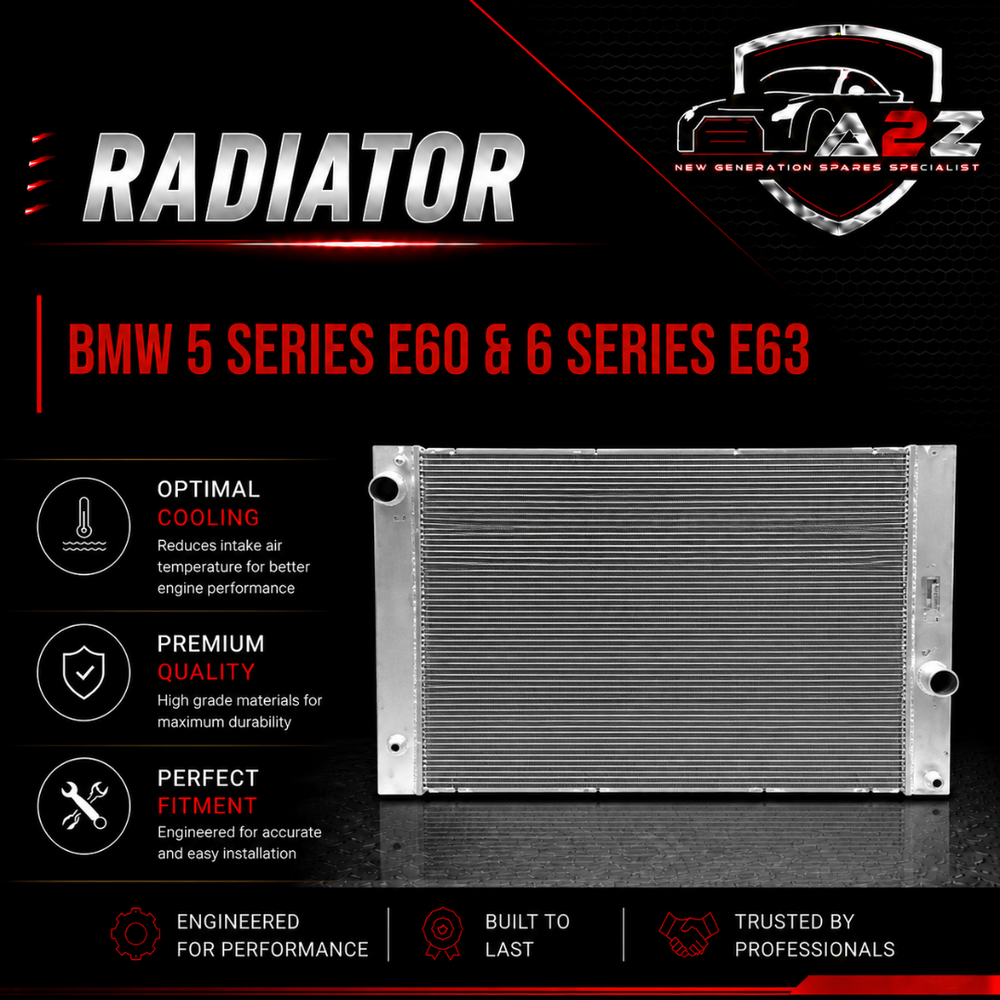 Radiator 17114513781 17117534914 17117553666 Compatible with BMW 5 Series E60 & 6 Series E63