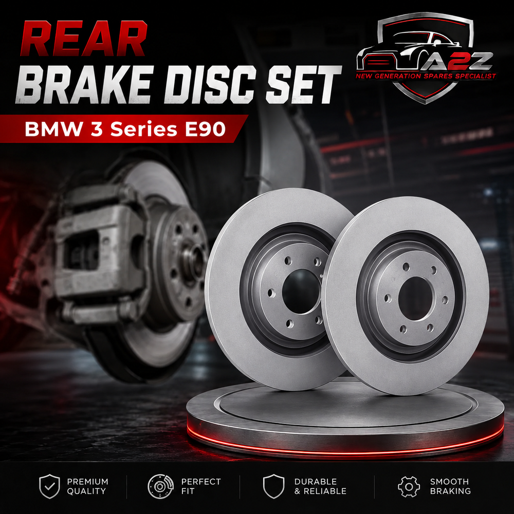 Rear Brake Disc Set 34216855007 34216792227 Compatible With BMW 3 Series E90