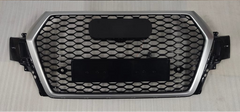 RSQ7 Black And Chrome Honeycomb Show Grill Compatible With Audi = Q7 (2016-19) Tag No.168