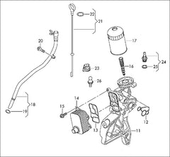 06J117021 Oil Cooler For Audi A4 A6 Q3 Q5 Tag-O-13