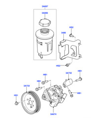 Power Steering Bottle LR061407 QFX000060 QFX500060 For LAND ROVER DISCOVERY IV L319 | LR4 Tag-B-67