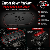 Tappet Cover Packing (Engine Valve Cover Gasket) 11127582245 11127559311 7559311 Compatible With BMW 3 Series E90 & 5 Series E60 F10 Tag-TC-06/11