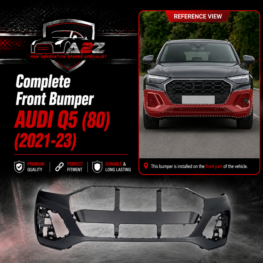 Complete Front Bumper 80D807065 Compatible With AUDI Q5 (80) (2021-23) Tag No.96B