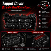 Tappet Cover 11128589943 11127823180 11128576293 Compatible With Mini Cooper R60 Tag No.22