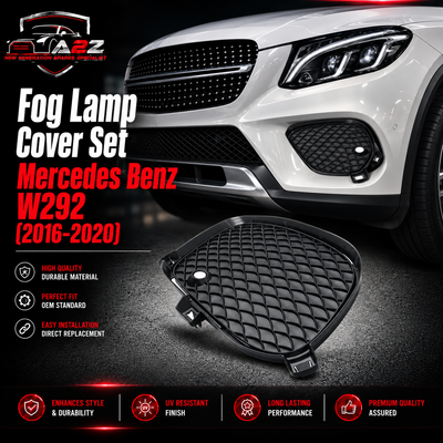 Fog Lamp Cover Set Left 2928855322 & Right 2928855422 Compatible With Mercedes Benz W292 GLE (2016-20) Tag No.327