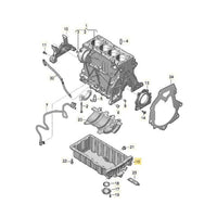 Oil Pan 04L103603 04L103603C 4L103603 Compatible With AUDI A3 Limousine (8VS, 8VM) | A3 / S3 & Q3 8UB, 8UG & SKODA OCTAVIA III 5E3, NL3, NR3 & VOLKSWAGEN ,POLO 2017-2022 Tag-OP-24