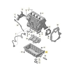 Oil Pan 04L103603 04L103603C 4L103603 Compatible With AUDI A3 Limousine (8VS, 8VM) | A3 / S3 & Q3 8UB, 8UG & SKODA OCTAVIA III 5E3, NL3, NR3 & VOLKSWAGEN ,POLO 2017-2022 Tag-OP-24