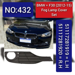 Fog Lamp Cover Left 51117281919 & Right 51117281920 Compatible With BMW F30 (2012-2015) Tag No.432