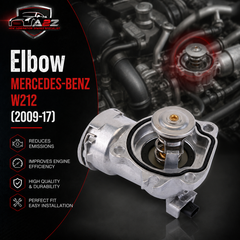 Elbow (Thermostat) 6422001615 6422002215 Compatible With MERCEDES-BENZ E-CLASS W212 Tag-E-19