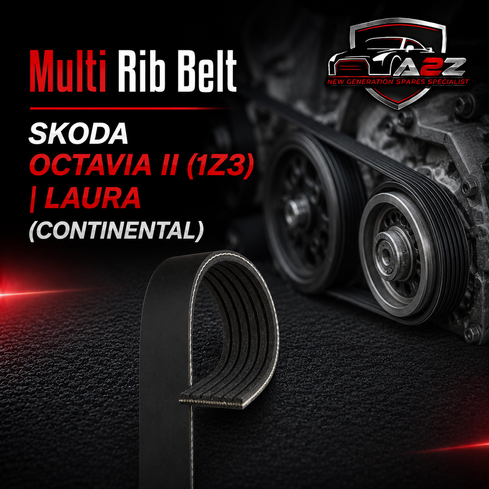 Multi Rib Belt 6PK1117 06J260849D Compatible With SKODA OCTAVIA II (1Z3) | LAURA (CONTINENTAL)