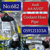 Coolant Hose Pipe 059121103A 059121103H Compatible With AUDI A6 4G A5 Q7 Tag-H-682