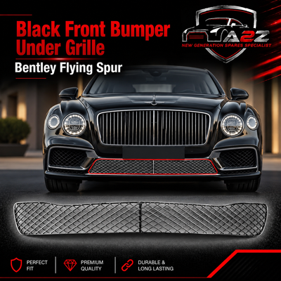 Black Front Bumper Under Grille 3W5807667D Compatible With Bentley Flying Spur