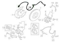 Front Brake Pad Sensor LR090683 & T4A12867 & T4A13370 Compatible With JAGUAR F-PACE (X761) & LAND ROVER RANGE ROVER VELAR (L560)