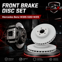 Front Brake Disc Set 0004212712 Compatible With Mercedes Benz W205 X253 W213