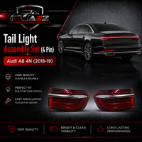 Tail Light Assembly Set (4 Pin) Left 4N0945069A & Right 4N0945070A Compatible With Audi A8 4N (2018-19) Tag No.172