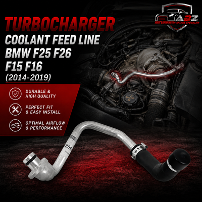 Turbocharger Coolant Feed Line 11538602577 Compatible With BMW F25 F26 F15 F16