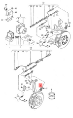 Rear Right ABS Wheel Speed Sensor Grey 7L0927808A 7L0927808B WHT003856A WHT003856B WHT003856C Compatible With AUDI Q7 4LB & Q3 8UB