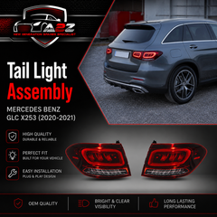 Tail Light Rear Lamp Compatible With MERCEDES BENZ GLC X253 (2020-2021) Tail Light Rear Lamp Left A2539065101 & Right A2539065201