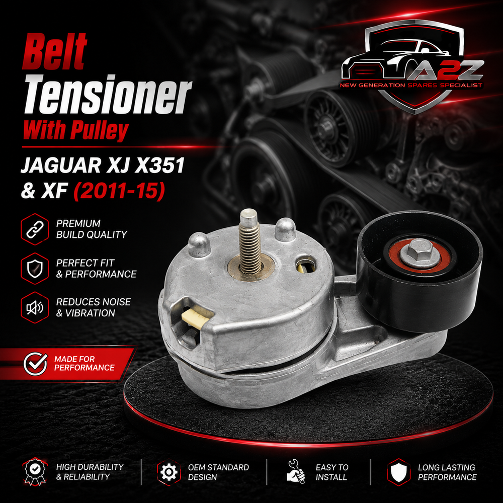 Belt Tensioner With Pulley C2Z14278 C2Z4778 Compatible with JAGUAR XJ X351 & XF