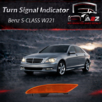 Front Bumper Side Marker Light Lamp Left 2218200121 & Right 2218200221 Compatible with Mercedes Benz S-CLASS W221 2007-2009 Tag-FBL-12