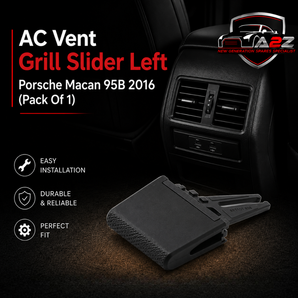 Ac Vent Grille Slider Left 95B819701 & Right 95B819702 & Center 95B819110 Compatible With Porsche Macan 95B 2016 (Pack Of 1)