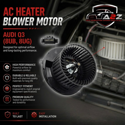 AC Heater Blower Motor 1K1819015/1K1819015C Compatible with AUDI Q3 (8UB, 8UG) & SKODA OCTAVIA II (1Z3) | LAURA & VW JETTA III (1K2) | BORA | VENTO Tag-BM-11