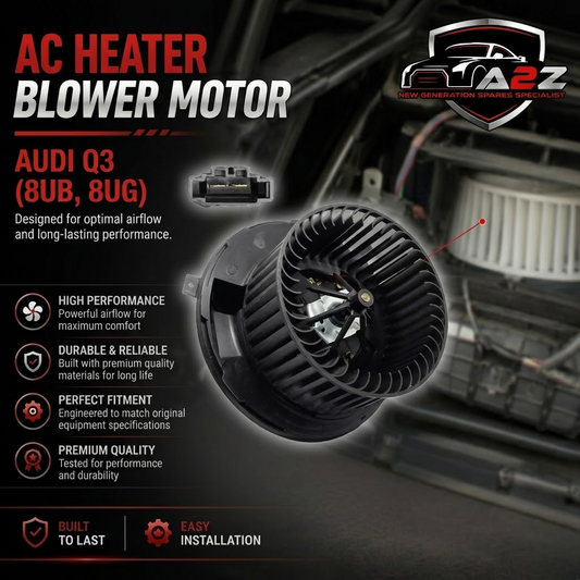 AC Heater Blower Motor 1K1819015/1K1819015C Compatible with AUDI Q3 (8UB, 8UG) & SKODA OCTAVIA II (1Z3) | LAURA & VW JETTA III (1K2) | BORA | VENTO Tag-BM-11