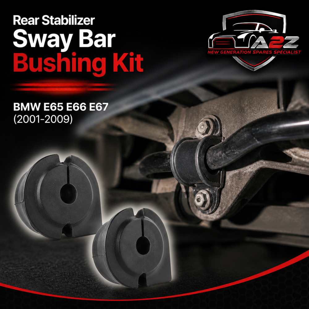 Rear Stabilizer Sway Bar Bushing Kit 33556757333 Compatible With BMW 7 Series (E65, E66, E67)