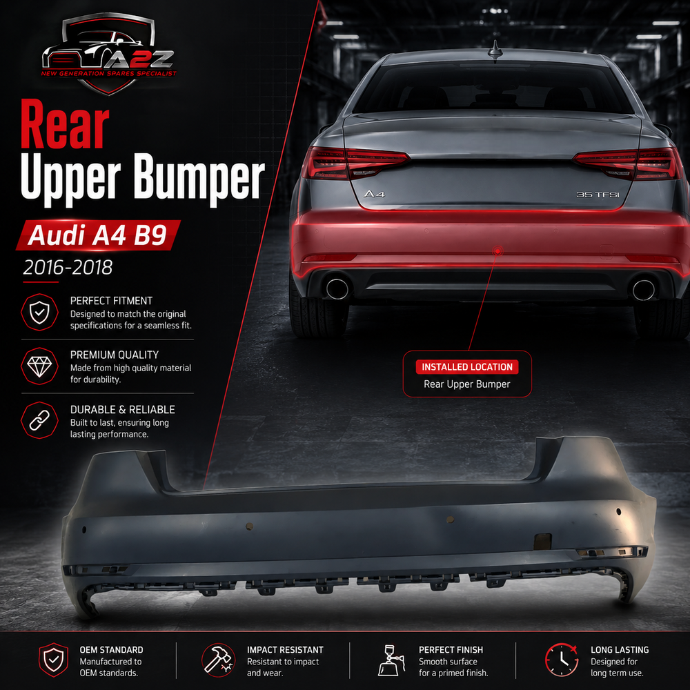 Rear Upper Bumper 8W0807067A Compatible With Audi A4 B9 2016-2018 Tag No.203