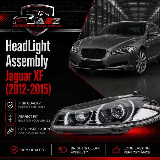 Complete Headlight Assy Left C2Z31447 & Right C2Z31444 C2Z14107 C2Z26717 C2Z31033 Compatible With Jaguar XF (2012-2015) Tag No.14