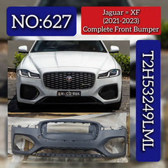Complete Front Bumper T2H53249LML Compatible With Jaguar XF (2021-2023) Tag No.627