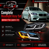 Complete Headlight Assy Set (Upgrade To G30 Style) Plug And Play No Need To Change Bumper Compatible With BMW F10 (2011-17) Tag No.4